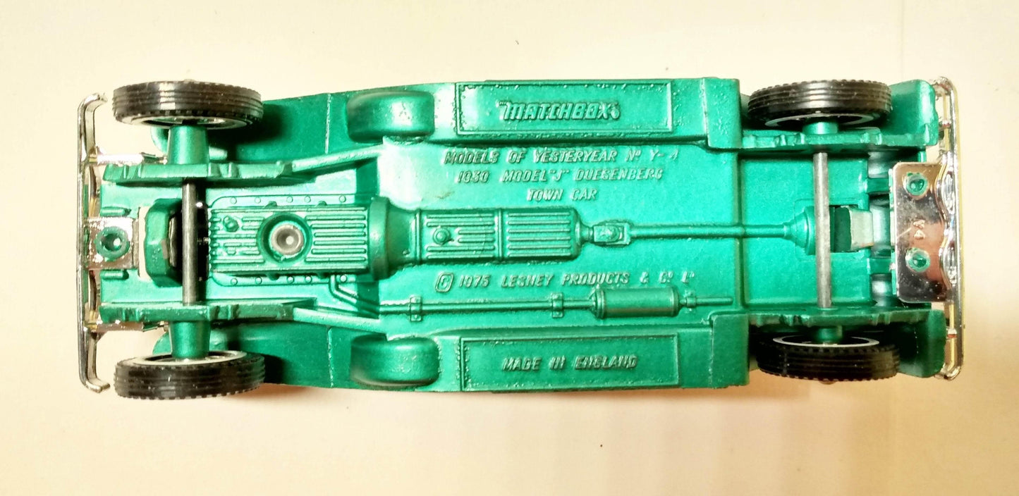 Matchbox Models of Yesteryear Y4 1930 Duesenberg Model J Town Car - TulipStuff