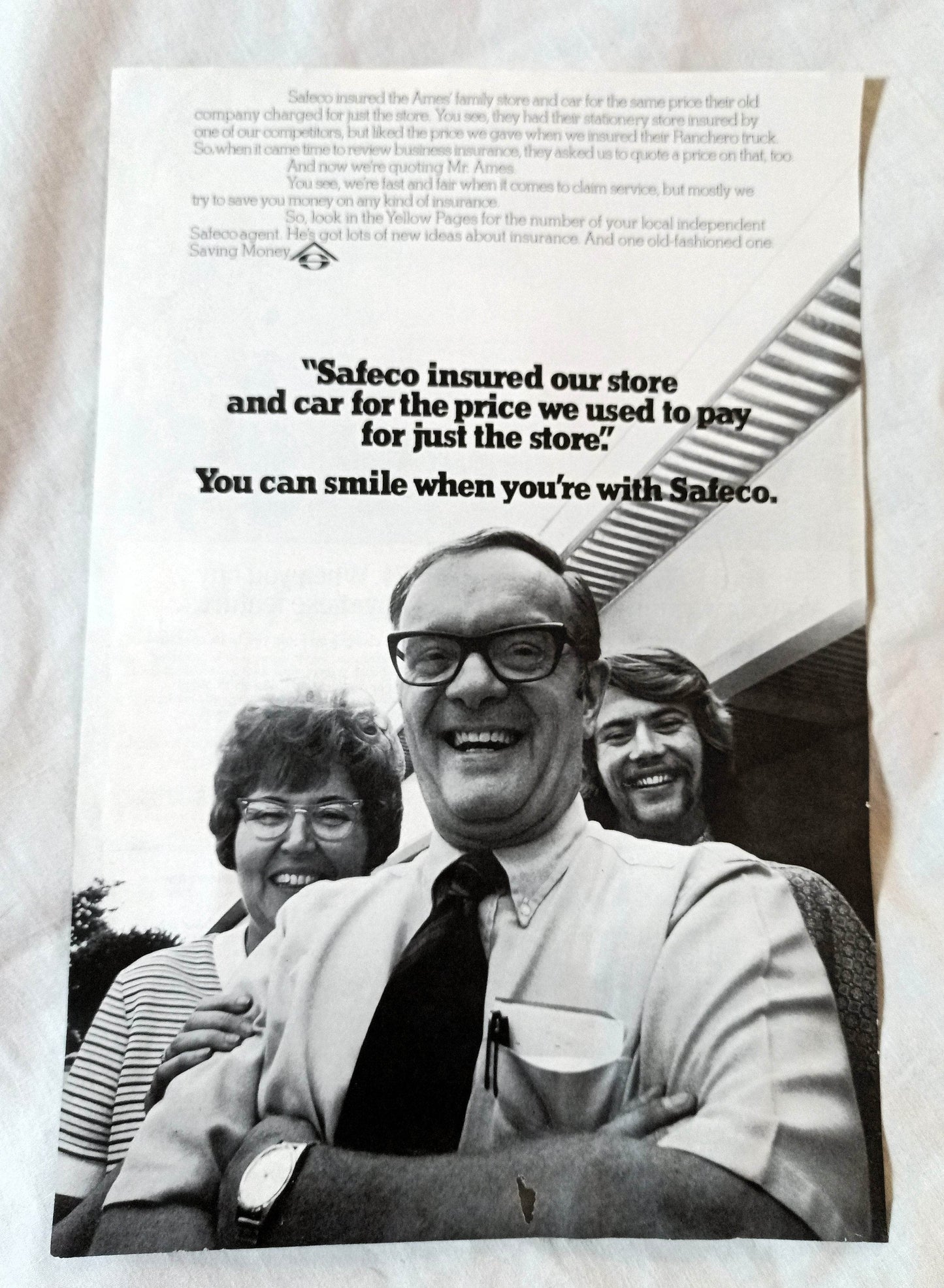 1974 Ford LTD Country Squire Station Wagon Vintage Print Ad - TulipStuff