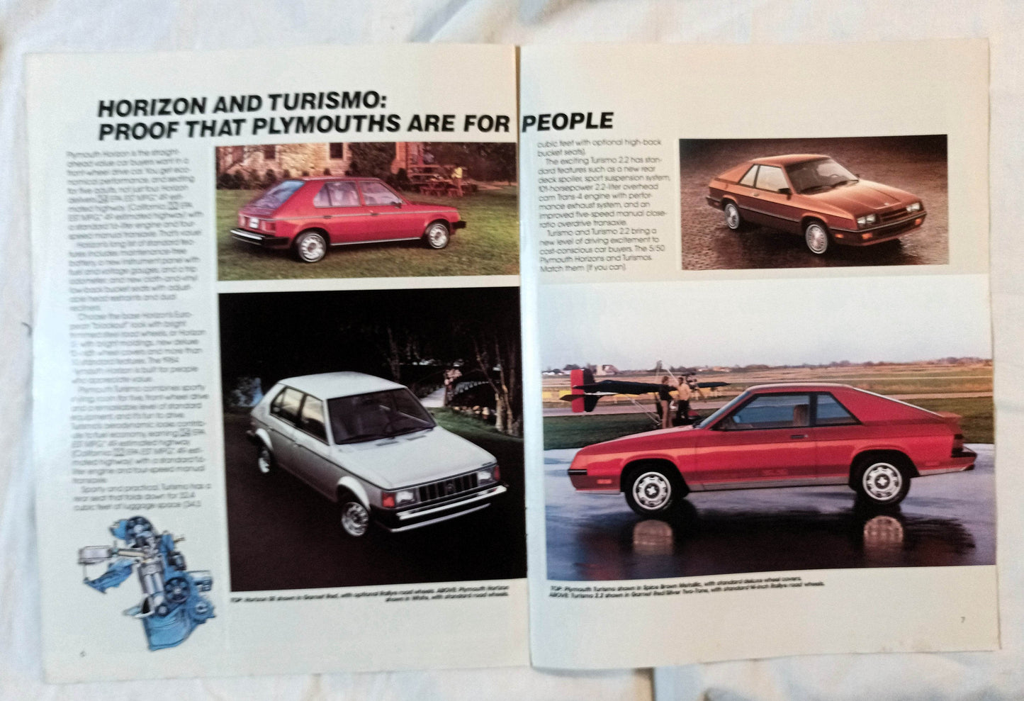 1984 Plymouth Full Line Dealer Sales Brochure Voyager Reliant Turismo - TulipStuff