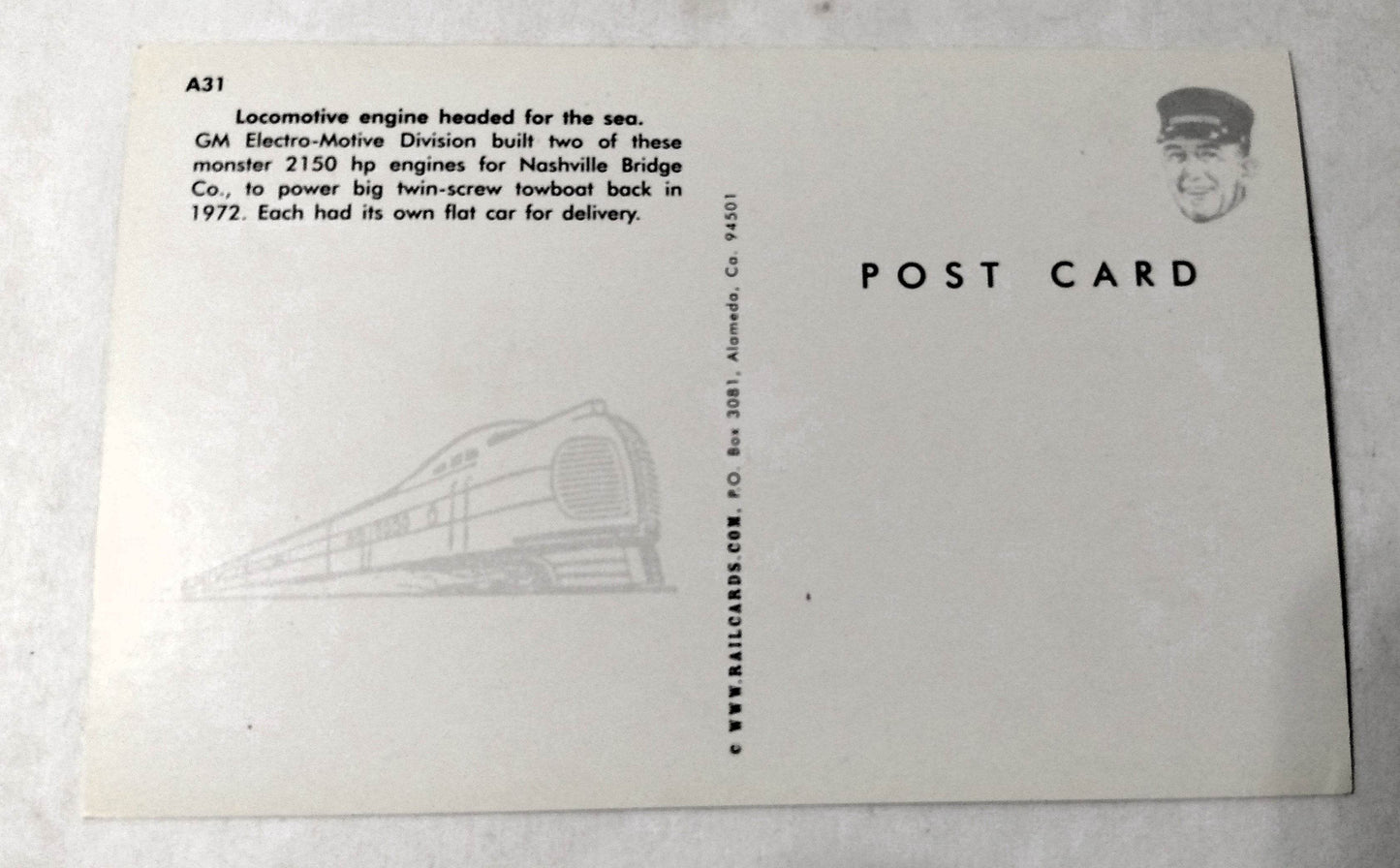 GM Electro-Motive Division 2150hp Loco Engine Used To Power Towboat - TulipStuff