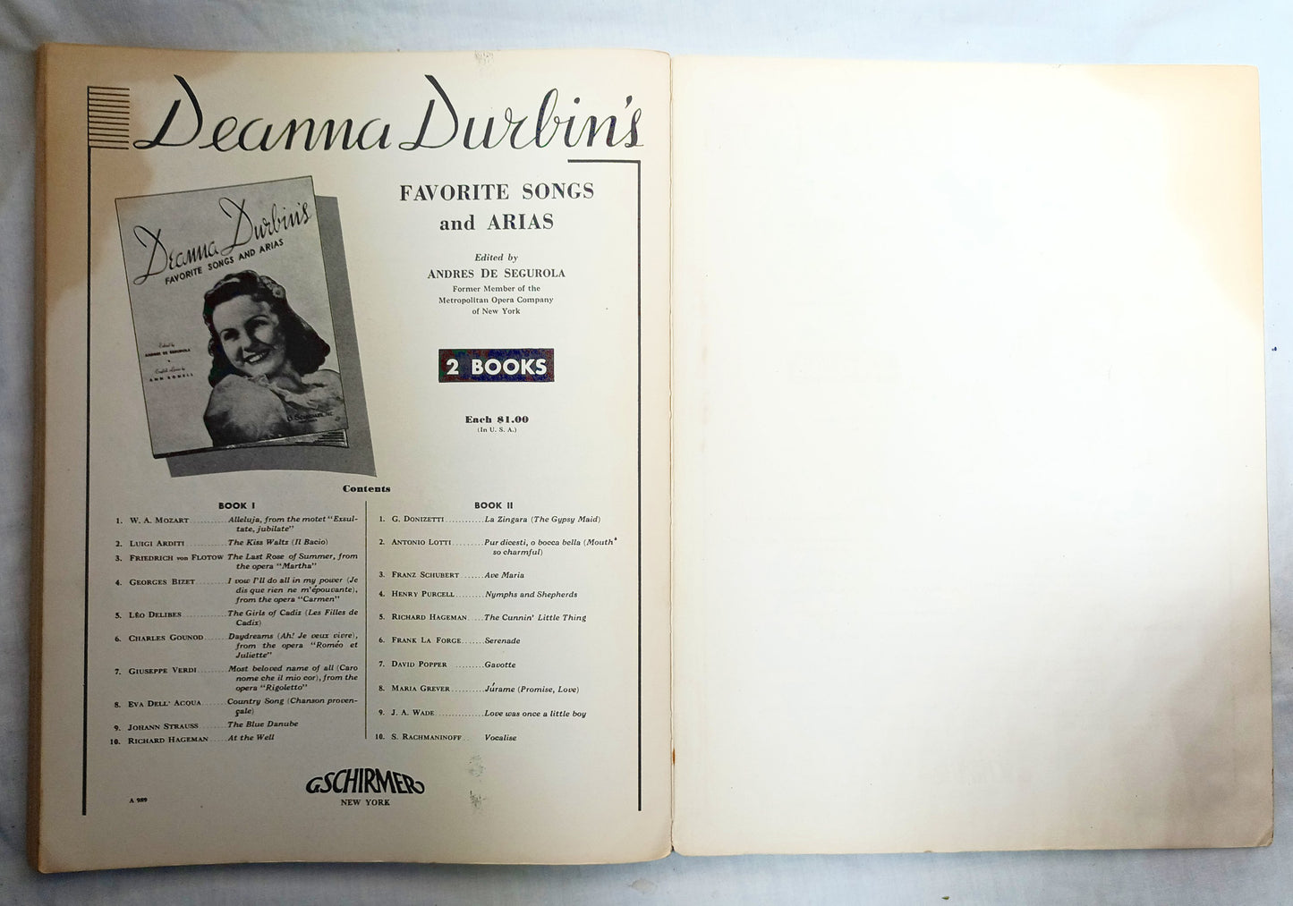 56 Songs You Like To Sing Vocal Piano Sheet Music Book G Schirmer 1937 - TulipStuff