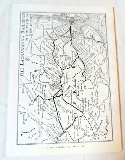 Delaware Lackawanna & Western Railroad Suburban Timetables 1951 - TulipStuff