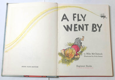 A Fly Went By Mike McClintock Beginner Books Hardcover 1958 - TulipStuff