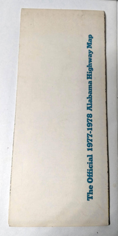 Alabama Official State Highway Map 1977-1978 George Wallace - TulipStuff