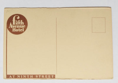 The Amen Corner Fifth Avenue Hotel 9th St Manhattan NYC Postcard 1960's - TulipStuff
