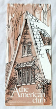 Load image into Gallery viewer, The American Club Hotel Resort Kohler Wisconsin Brochure 1980's - TulipStuff