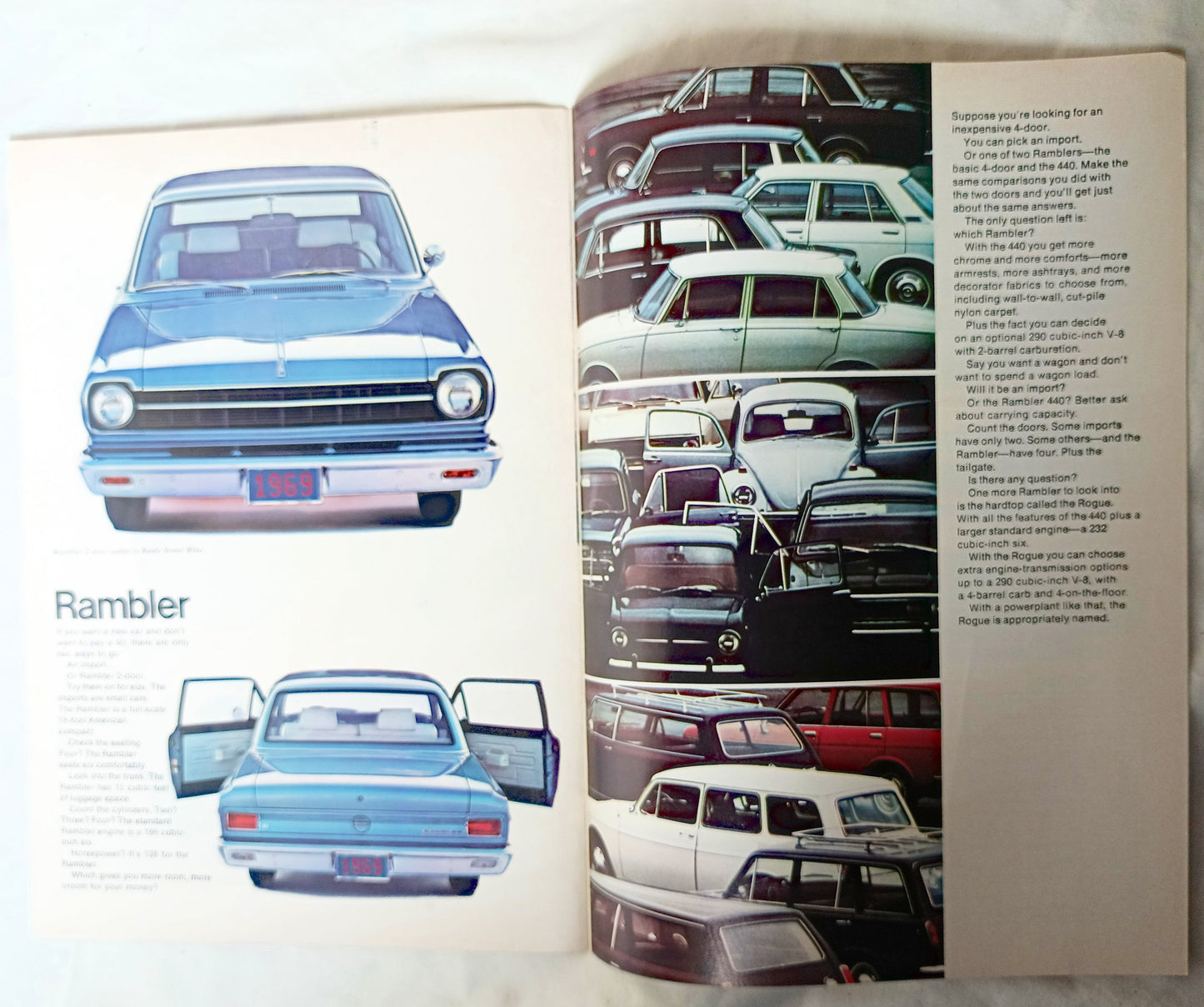 American Motors 1969 Full Line Brochure AMX Javelin Rebel Ambassador - TulipStuff