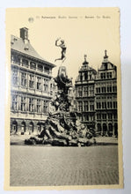 Load image into Gallery viewer, Antwerpen Brabo Fontein Fountain 1920's Belgium Real Photo Postcard - TulipStuff