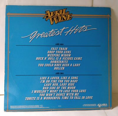 April Wine Greatest Hits Canadian Hard Rock 12" Vinyl LP Aquarius 1979 - TulipStuff