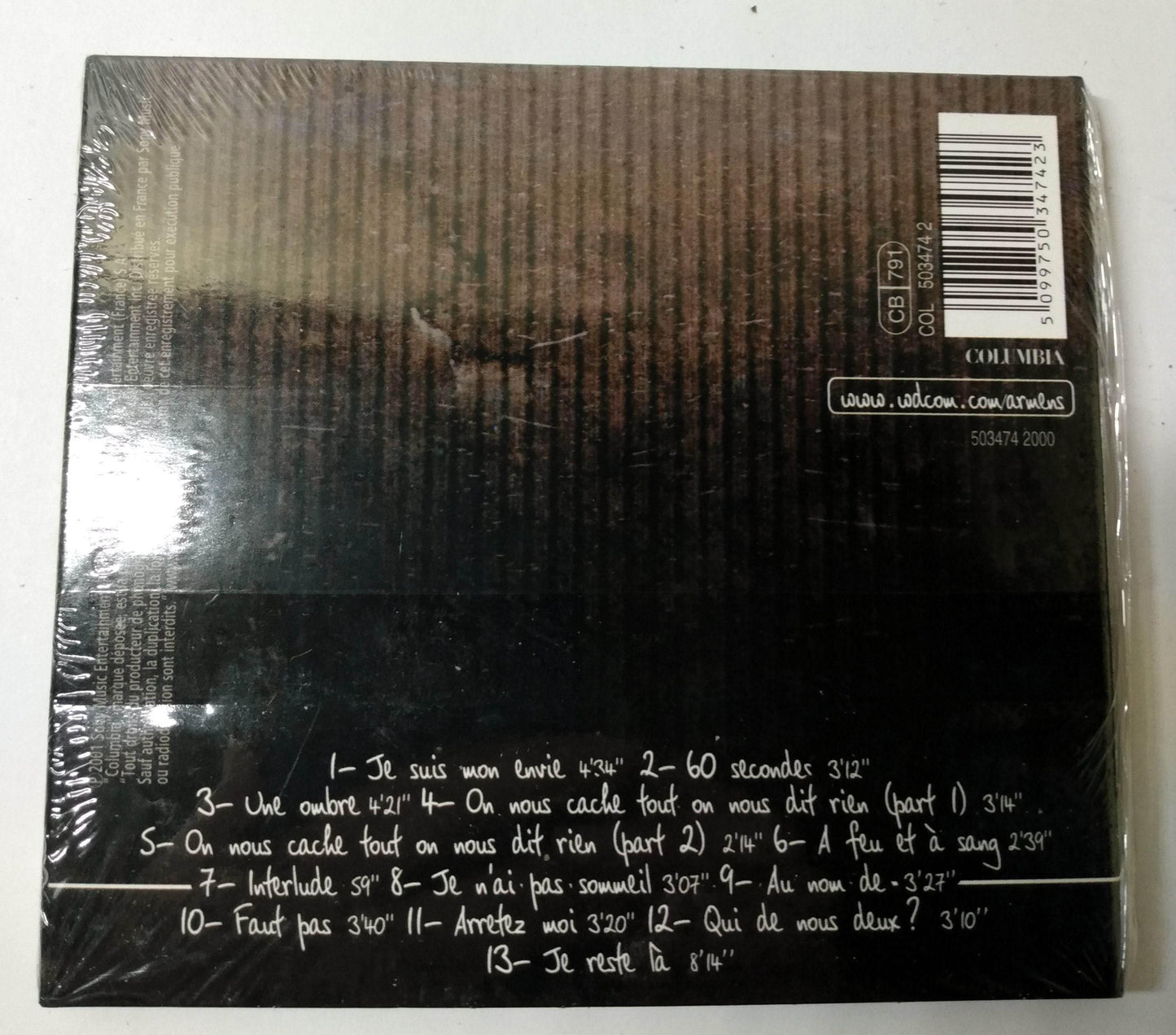 Armens Une Ombre French Pop Rock Album CD Digipak Columbia 2002 - TulipStuff