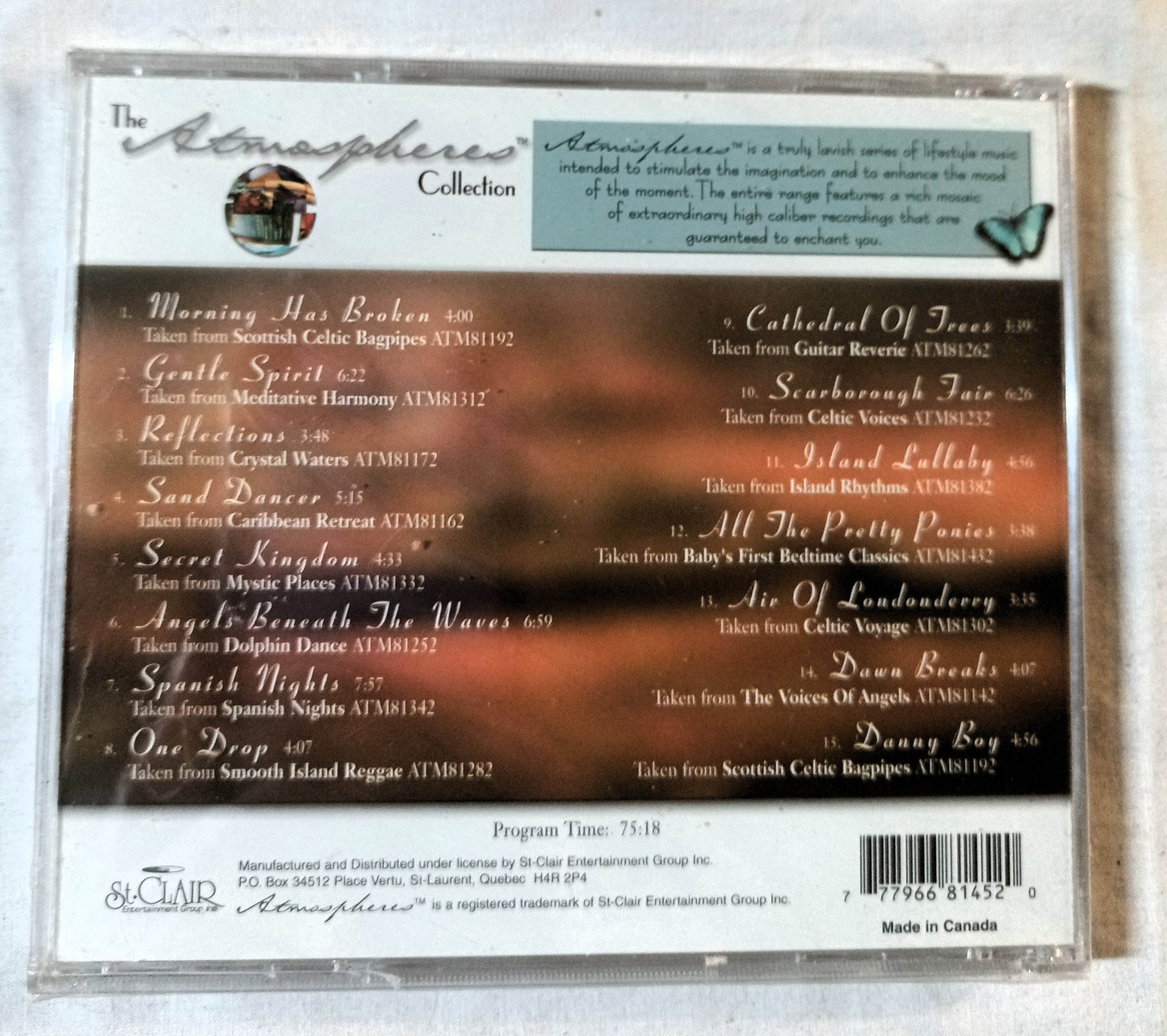The Atmospheres Collection Sampler New Age Compilation CD 2002 - TulipStuff
