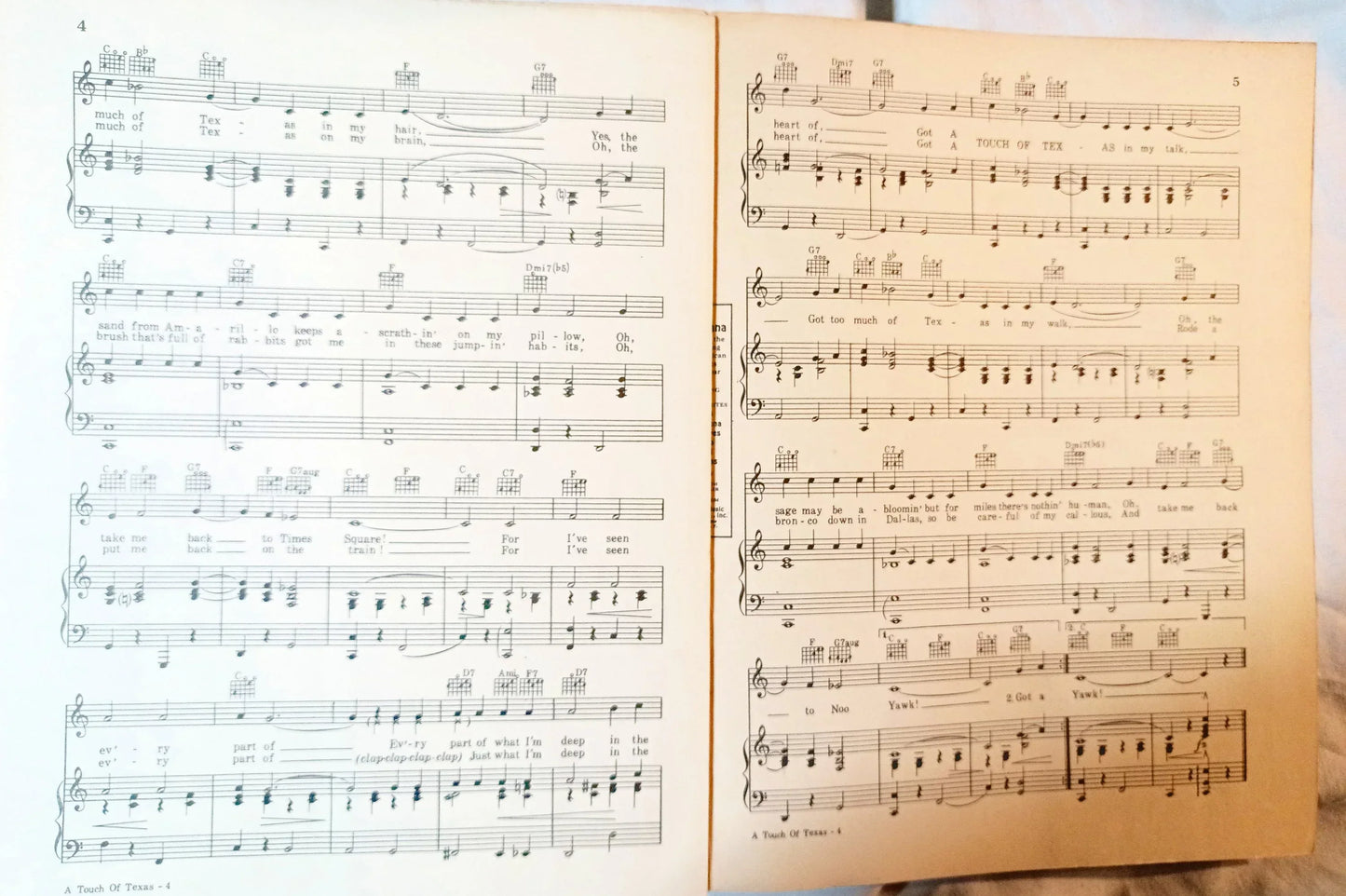 A Touch Of Texas 7 Day's Leave Lucille Ball Sheet Music 1942 - TulipStuff