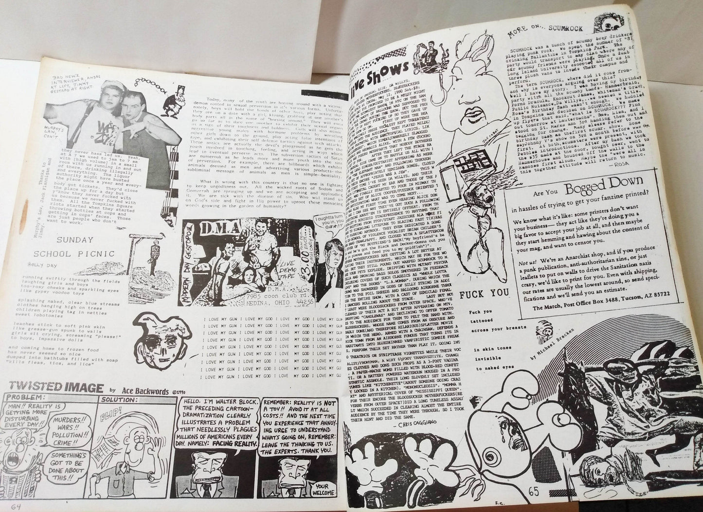 Bad Newz #14 Spring 1990 NYC Political Punk Fanzine Bob Z - TulipStuff