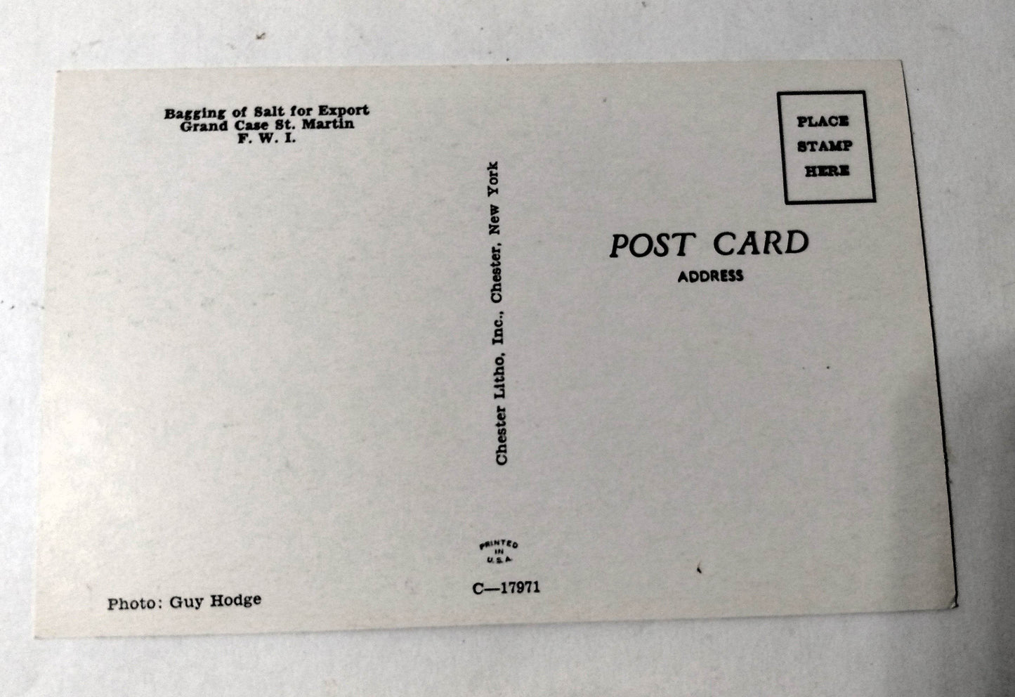 Bagging Salt For Export Grand Case St Martin French West Indies 1950's - TulipStuff