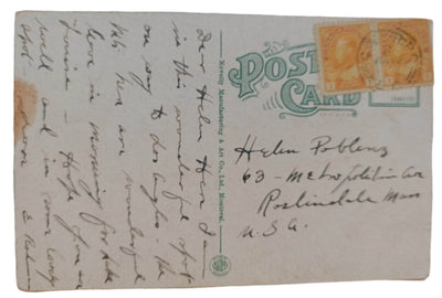 Banff Springs Hotel At Night Banff Alberta Canada 1910's - TulipStuff