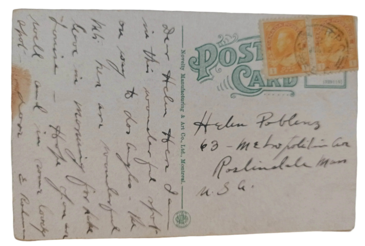 Banff Springs Hotel At Night Banff Alberta Canada 1910's - TulipStuff