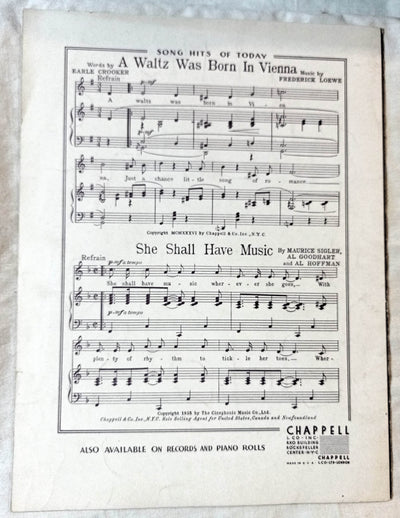 A Beautiful Lady In Blue Sam M Lewis J Fred Coots Sheet Music 1935 - TulipStuff
