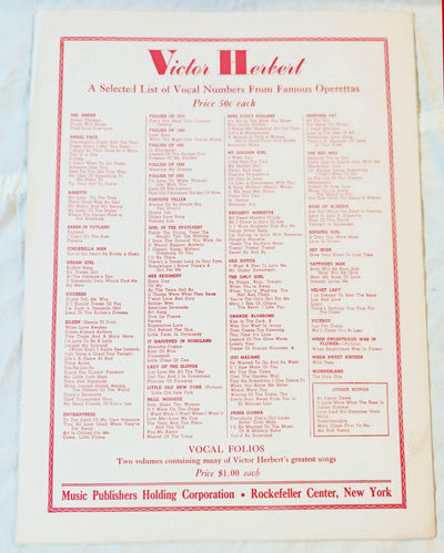 Because You're You The Red Mill Victor Herbert Sheet Music 1945 - TulipStuff
