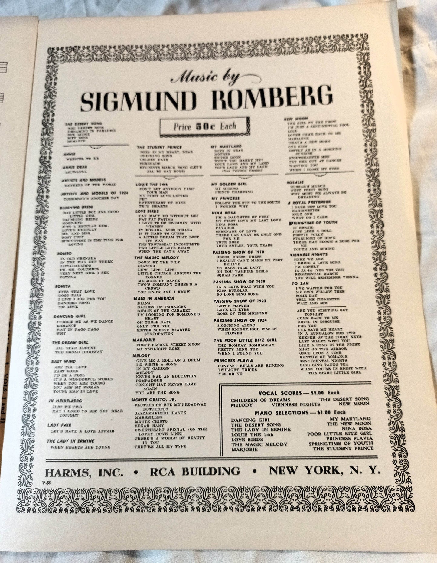 Because You're You The Red Mill Victor Herbert Sheet Music 1945 - TulipStuff