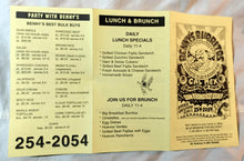 Load image into Gallery viewer, Benny's Burritos Cal Mex Restaurant Take Out Menu Avenue A NYC 1999 - TulipStuff