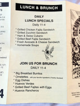 Load image into Gallery viewer, Benny's Burritos Cal Mex Restaurant Take Out Menu Avenue A NYC 1999 - TulipStuff