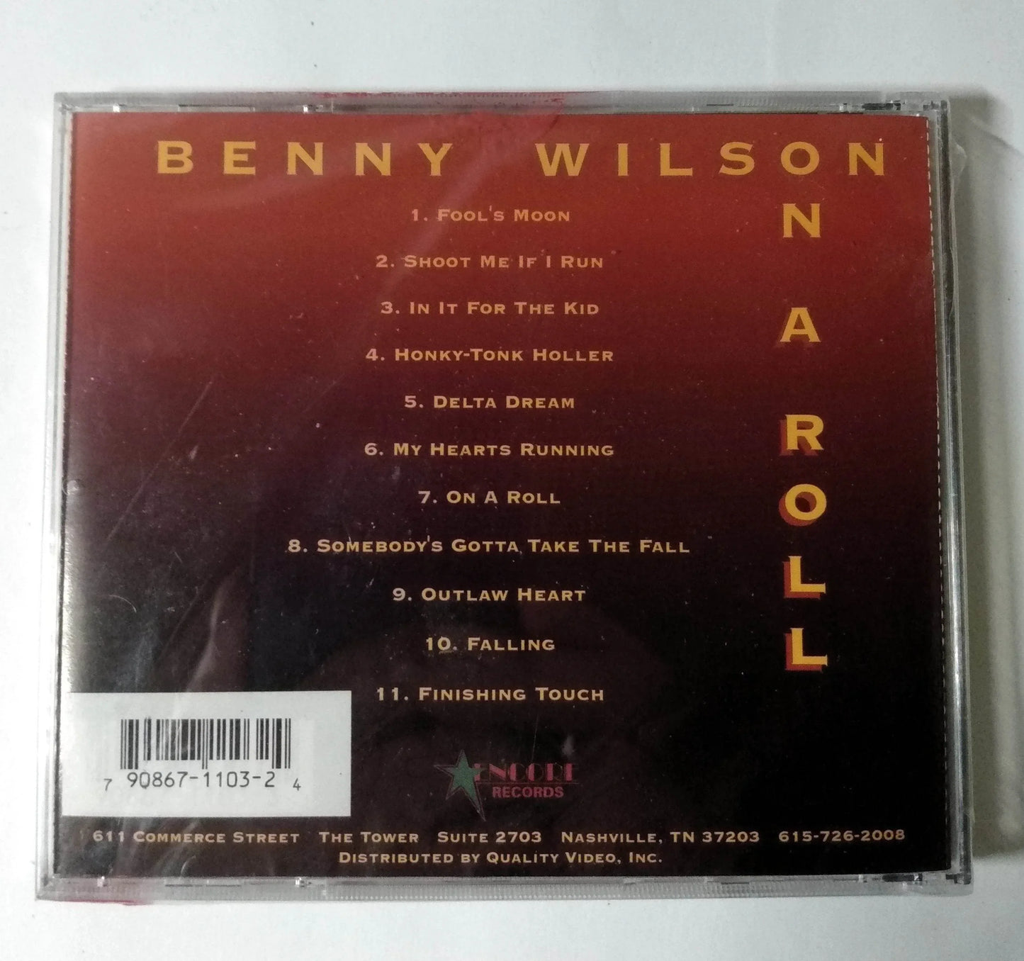 Benny Wilson On A Roll Country Album CD Encore 1995 - TulipStuff