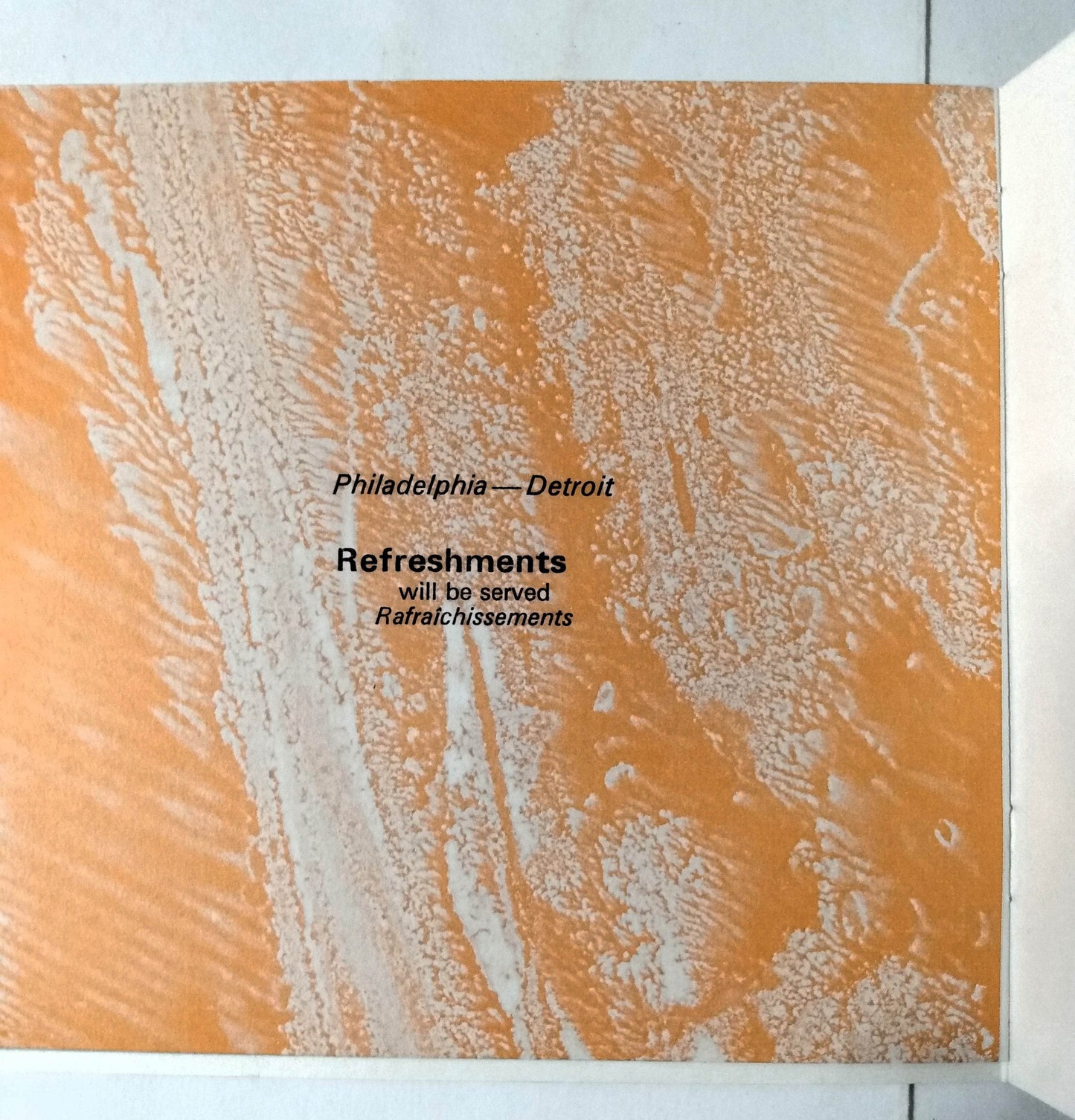 BOAC Lunch Afternoon Tea Menu Early 1970's London Philadelphia Detroit - TulipStuff