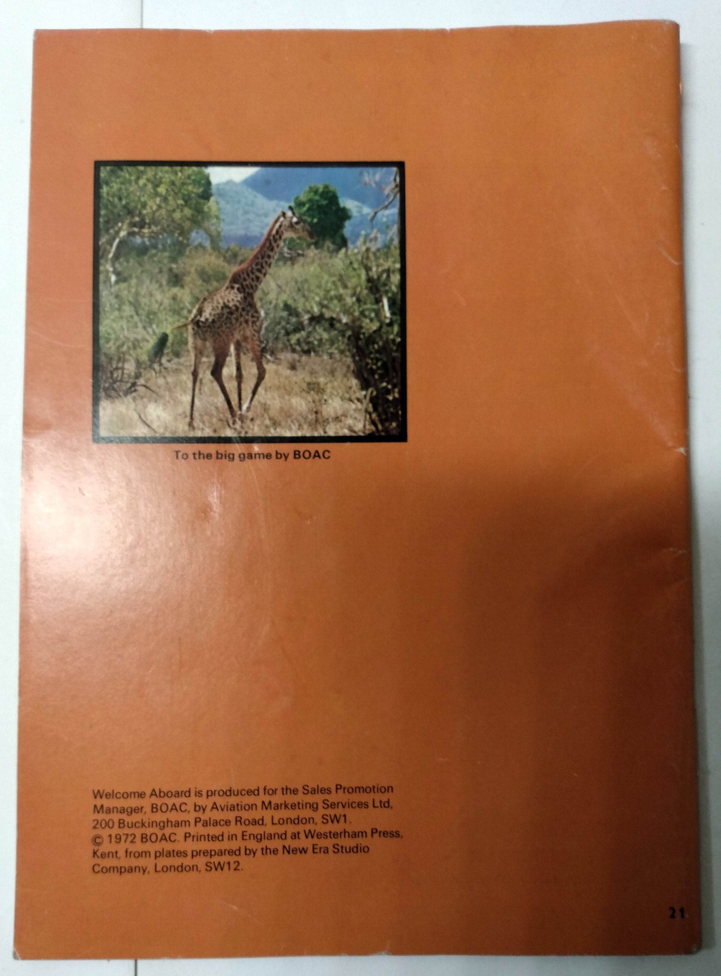 B.O.A.C. Welcome Aboard Airline Inflight Magazine 1972 Roger Moore - TulipStuff