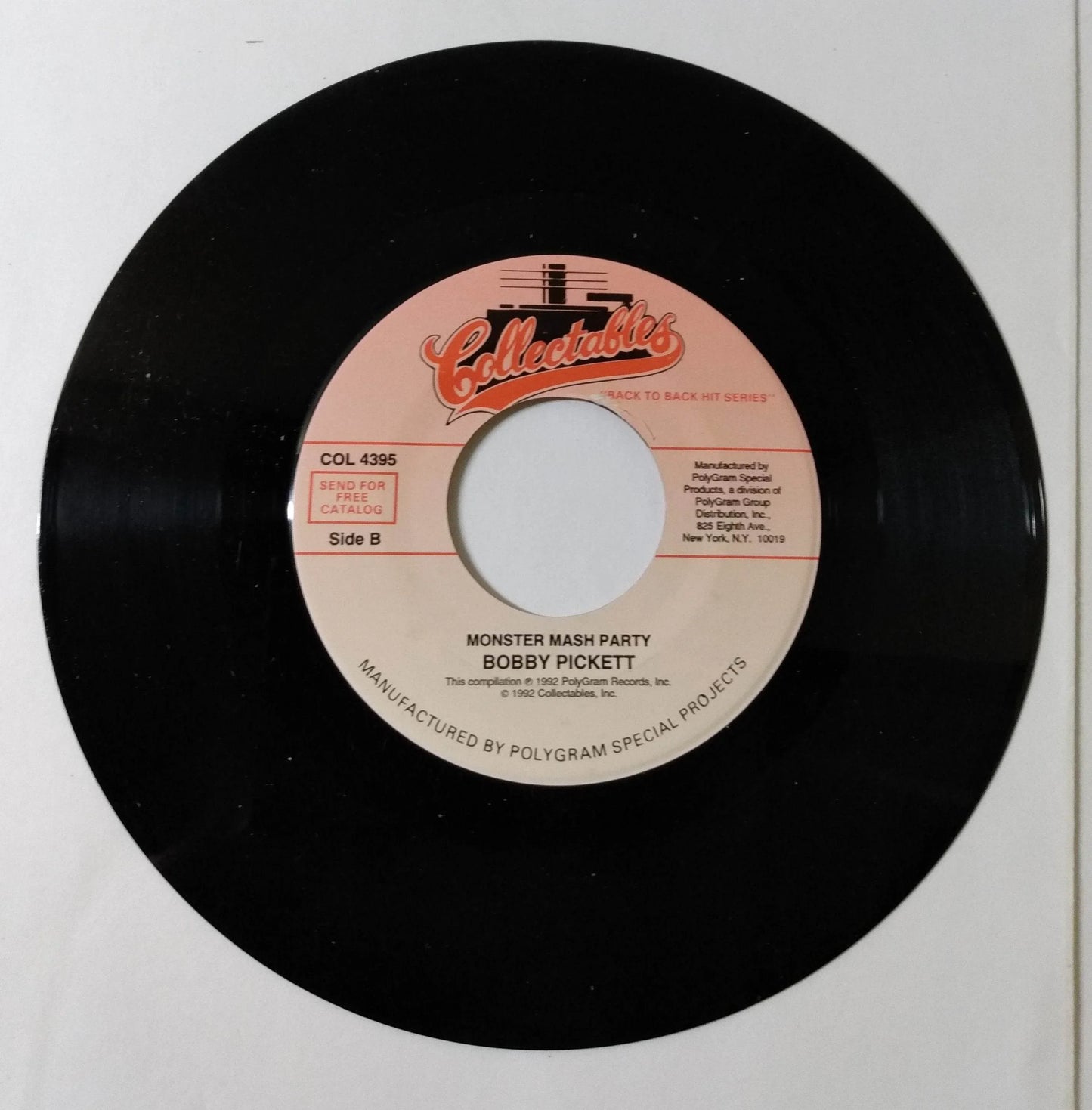 Bobby Pickett Monster Mash / Monster Mash Party 7" Vinyl 1992 - TulipStuff