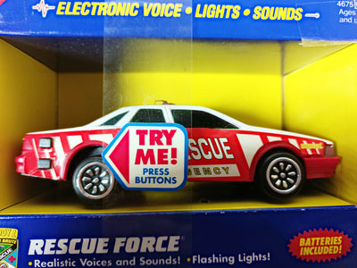 Buddy L Rescue Force Fire Rescue Emergency Car Sounds Lights 1993 - TulipStuff