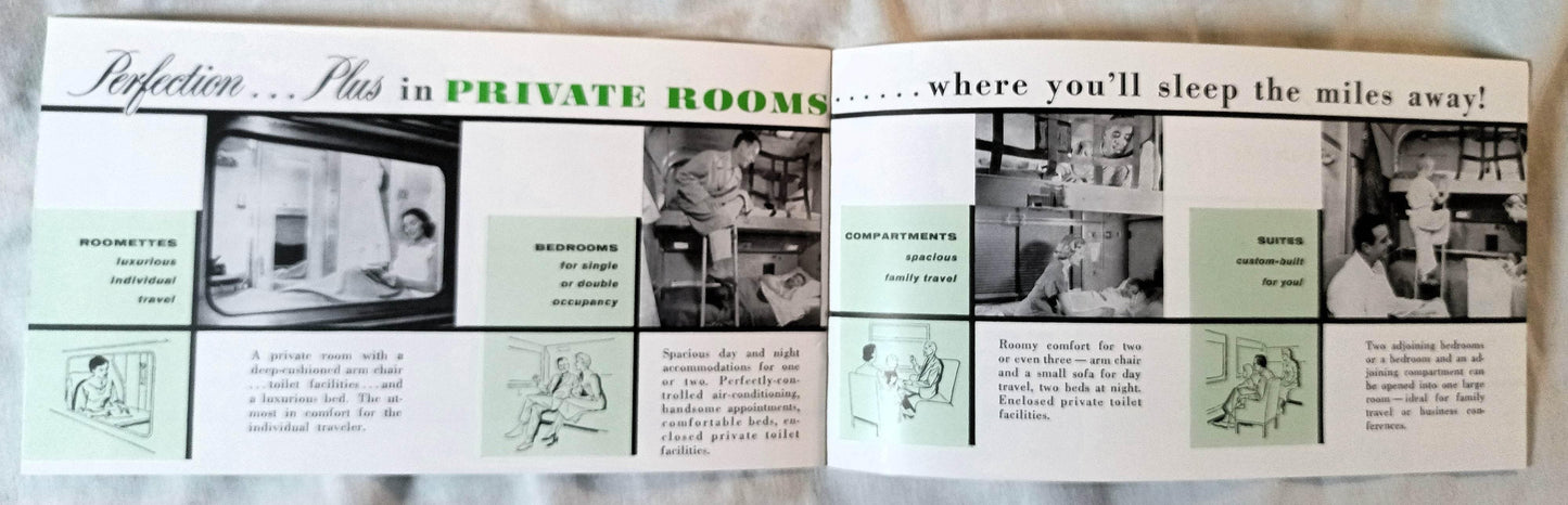 Burlington Route Denver Zephyr Vista-Dome Train Pictorial Booklet 1964 - TulipStuff