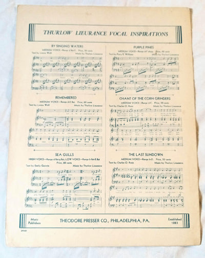 By The Waters Of Minnetonka Thurlow Lieurance Sheet Music 1921 - TulipStuff