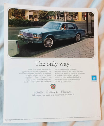 1977 Cadillac Seville American Luxury Car Dealer Sales Brochure - TulipStuff