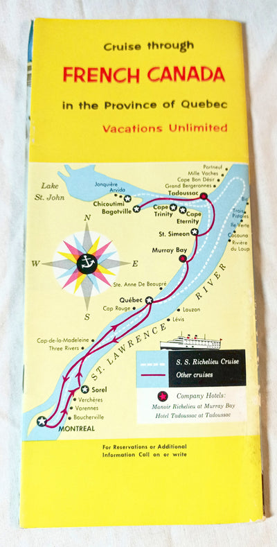 Canada Steamship Lines 1959 ss Tadoussac ss St Lawrence ss Richelieu - TulipStuff