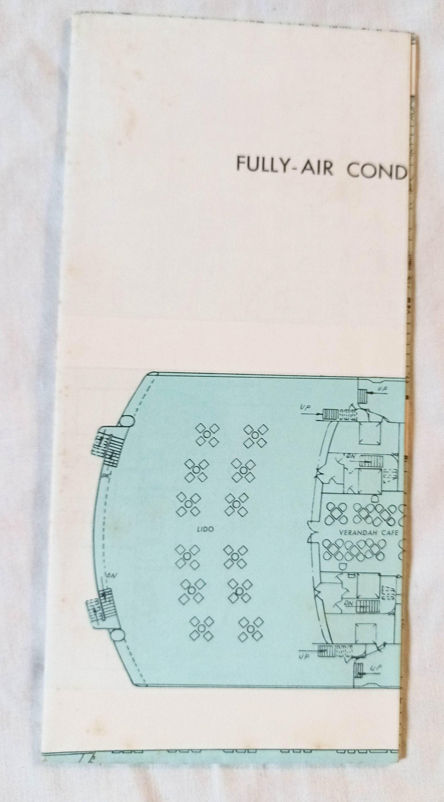 Canadian Pacific Empress Of Canada / Empress Of England Deck Plan 1960's - TulipStuff