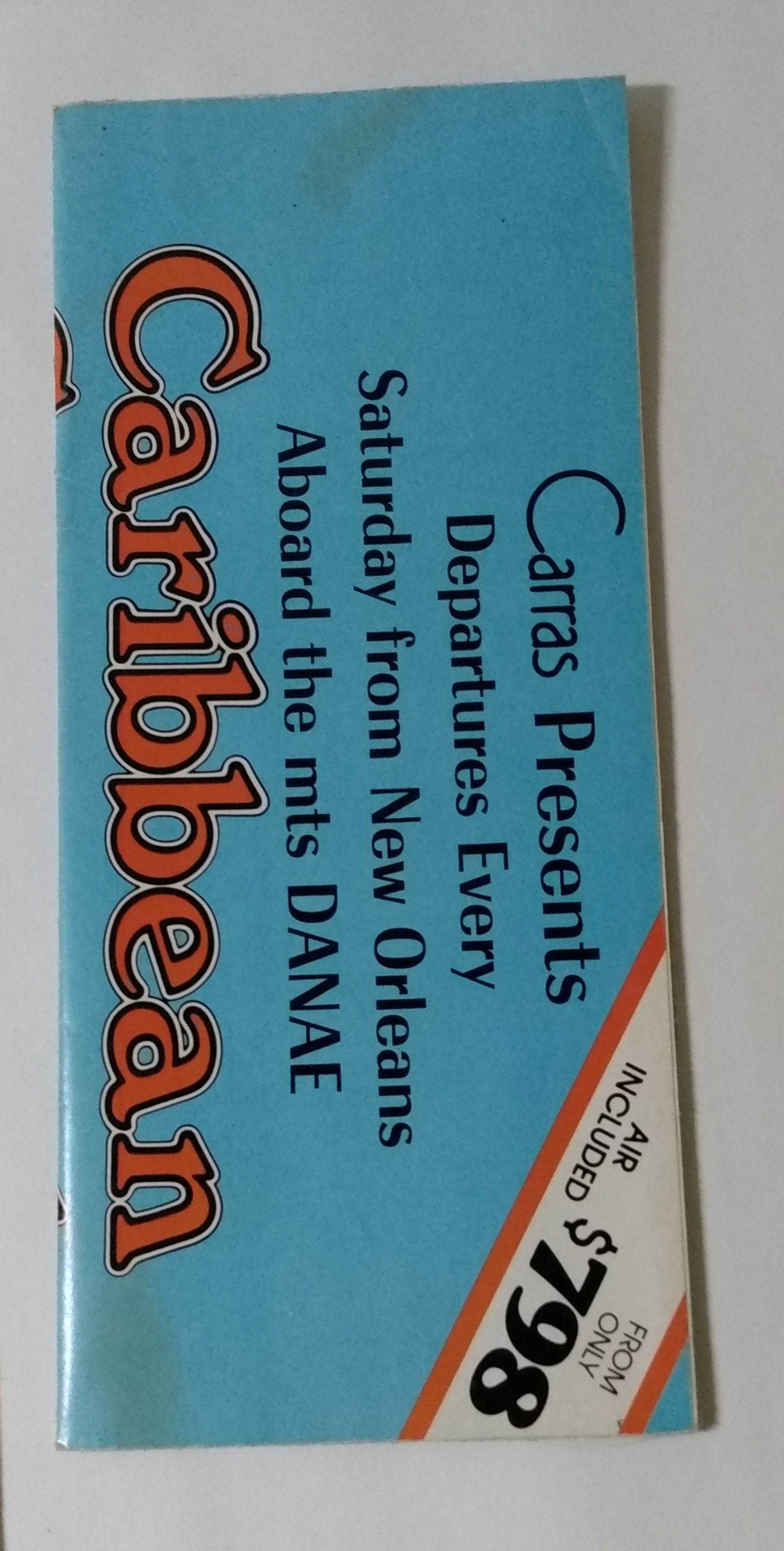 Carras Cruises mts Danae New Orleans Havana 1978 Cruise Brochure - TulipStuff