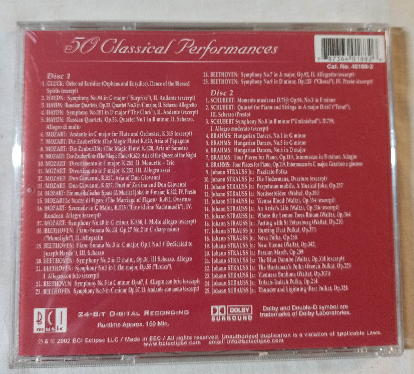 50 Classical Performances Waltz and Dance 2xCD 2002 - TulipStuff