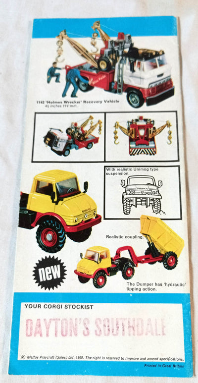 The Fantastic World of Corgi Toys 1969 USA Catalog Collector's Price and Check List - TulipStuff