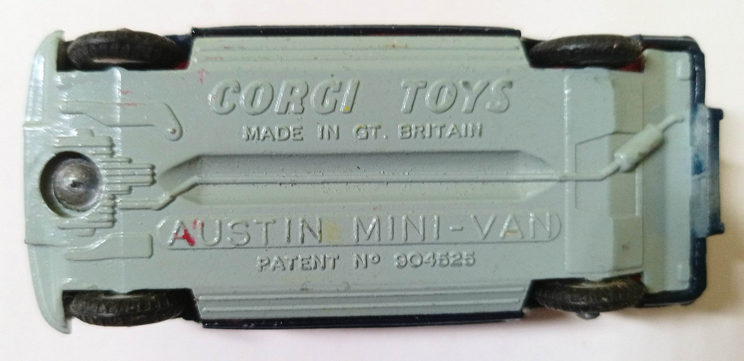 Corgi 448 Austin Police Mini-Van Great Britain 1964 - TulipStuff