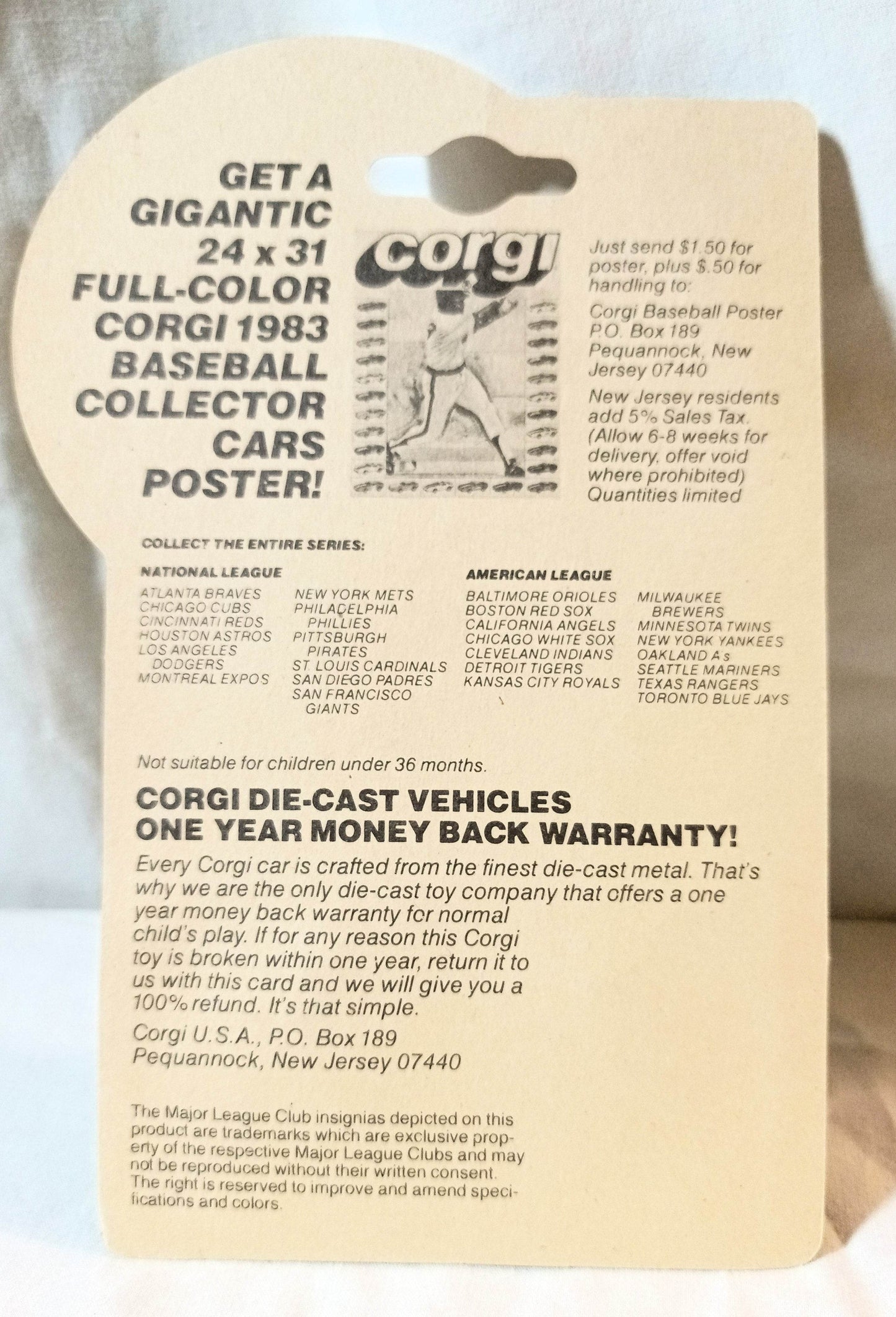 Corgi Juniors 502 Baseball Car California Angels Pontiac Firebird 1983 - TulipStuff