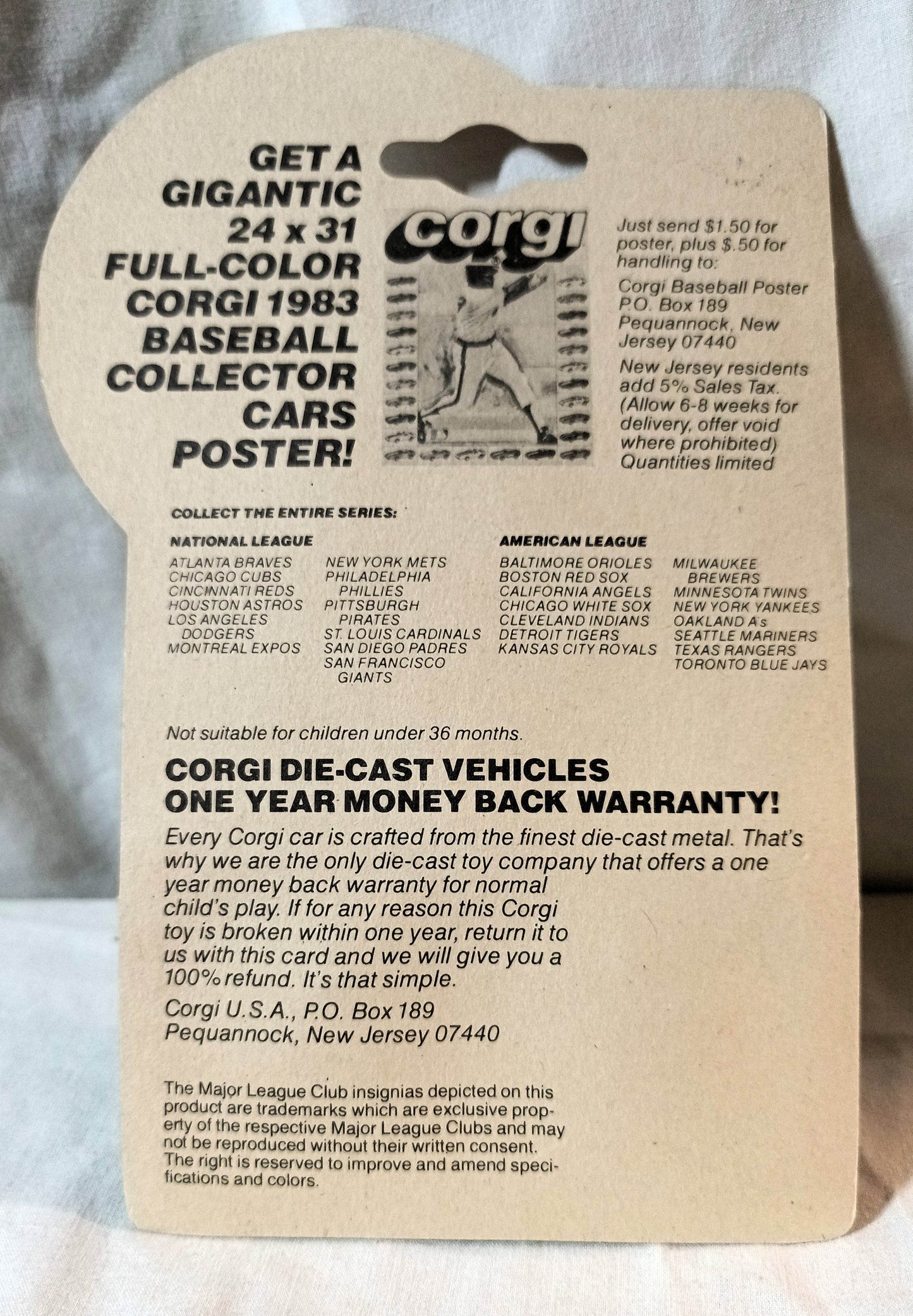 Corgi Juniors 519 Baseball Car Montreal Expos Pontiac Firebird 1983 - TulipStuff