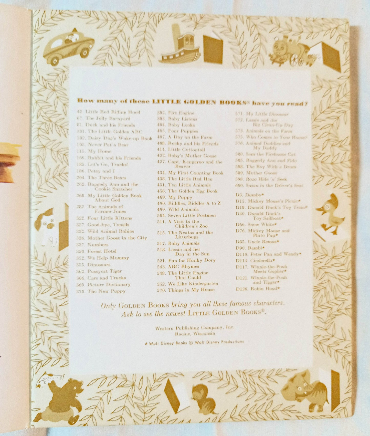 Counting Rhymes Little Golden Book #361 Sharon Kane 1974 - TulipStuff