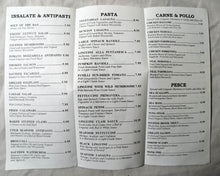 Load image into Gallery viewer, Cucina Di Pesce Restaurant E 4th St East Village NYC Takeout Menu 2001 - TulipStuff