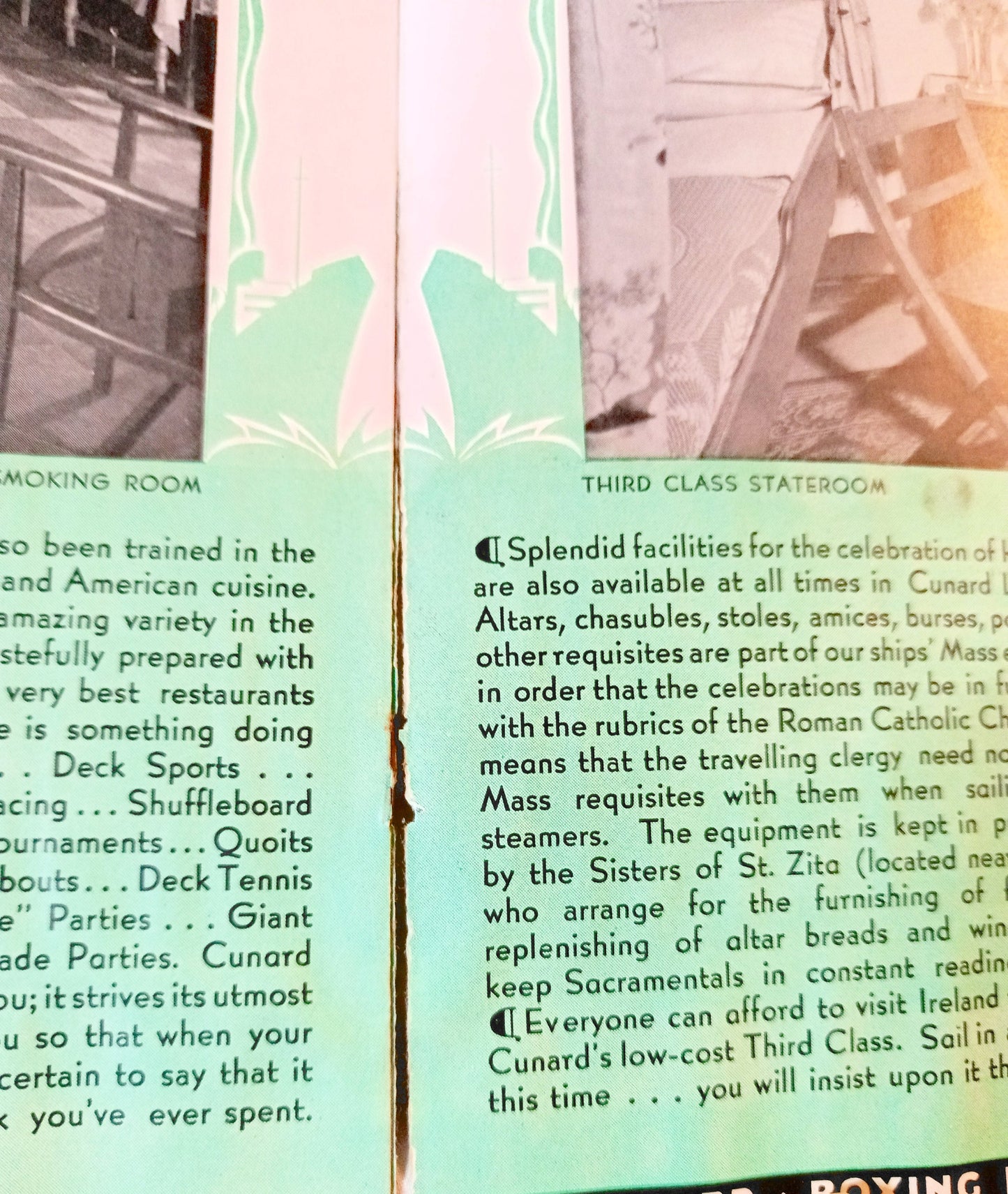 Cunard Line 1933 Ireland Brochure Scythia Franconia Laconia Samaria - TulipStuff