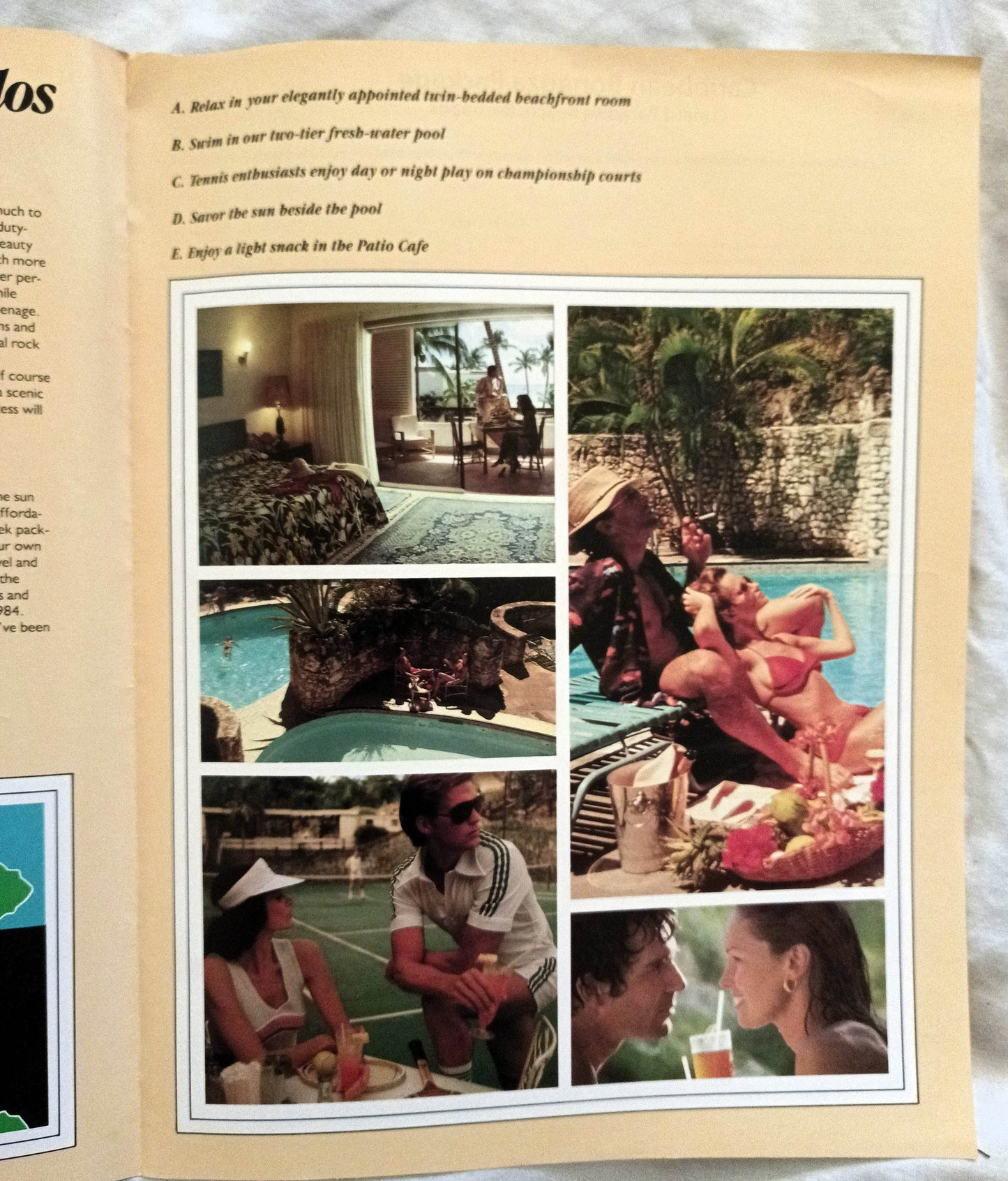 Cunard Paradise Beach Hotel Barbados Tour Packages Brochure 1984 - TulipStuff