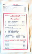 Load image into Gallery viewer, Dallas Jones Bar-B-Q Restaurant Take Out Menu 315 6th Ave NYC 2000 - TulipStuff