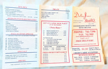 Load image into Gallery viewer, Dallas Jones Bar-B-Q Restaurant Take Out Menu 315 6th Ave NYC 2000 - TulipStuff