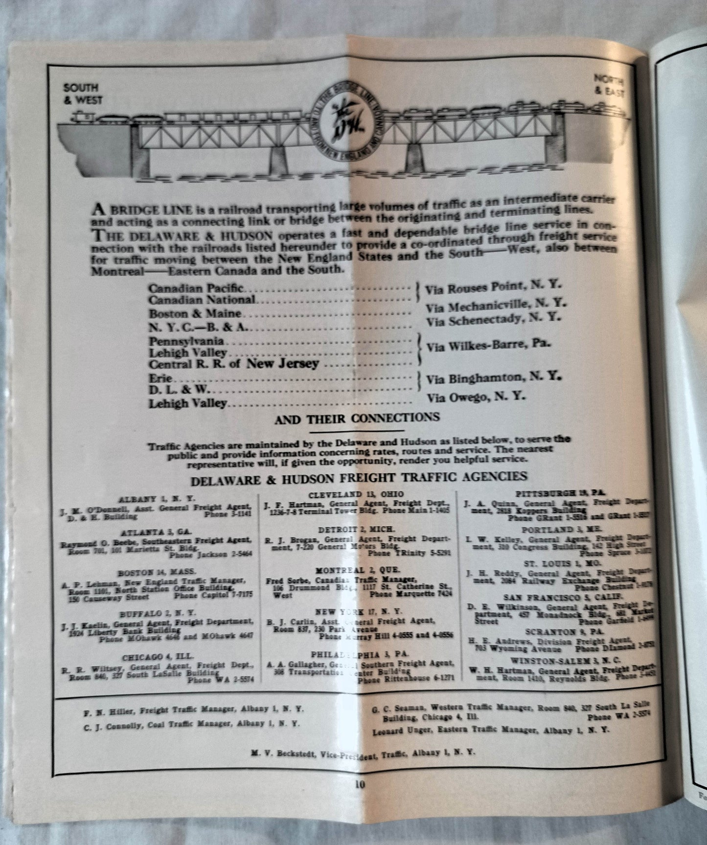 Delaware And Hudson Railroad Timetable 1957 Montreal Ltd Laurentian - TulipStuff