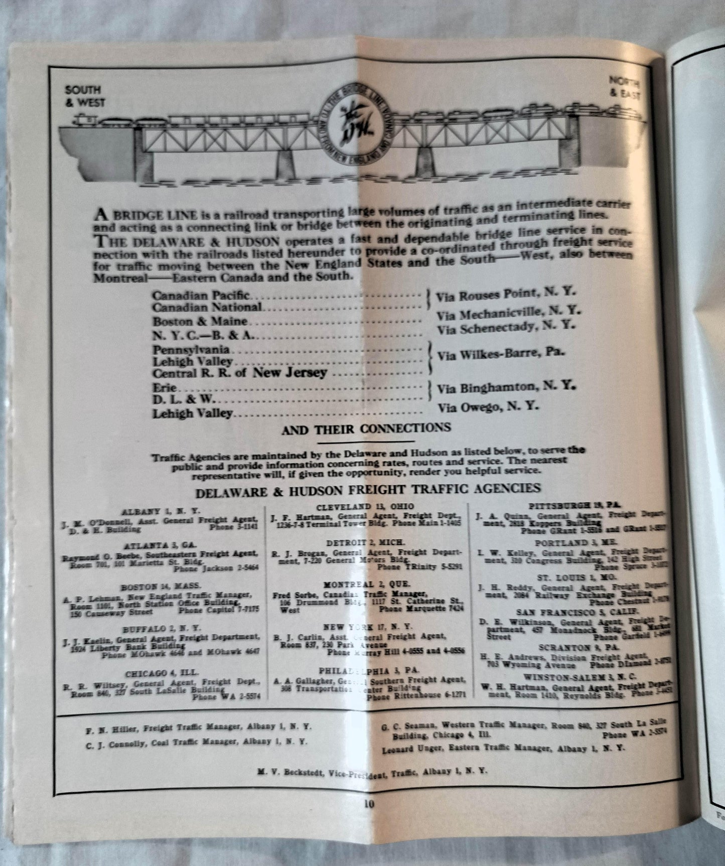 Delaware And Hudson Railroad Timetable 1957 Montreal Ltd Laurentian - TulipStuff