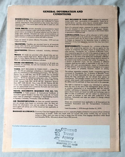 Delta Line 1979 South America Air/Sea Cruise Tours Cargoliner - TulipStuff